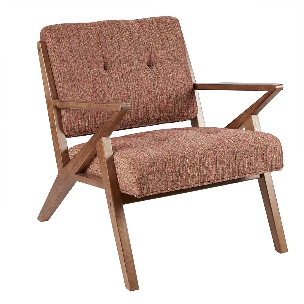 Rocket Mid Century Modern Orange Accent Chair-1