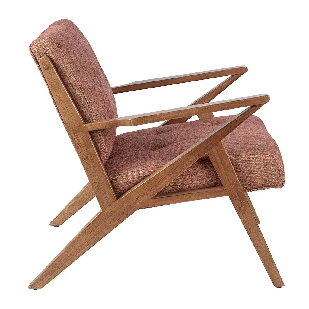Rocket Mid Century Modern Orange Accent Chair-11