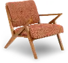 Rocket Mid Century Modern Orange Accent Chair