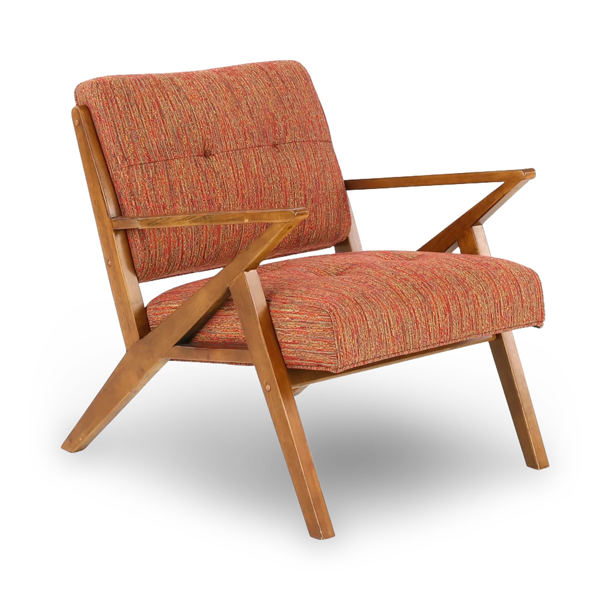 橘 CENTURIUM モダンアームチェア Rocket-Mid-Century-Modern-