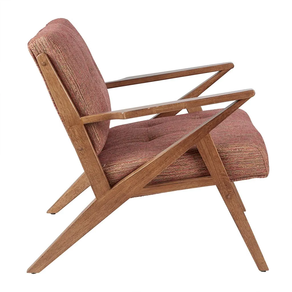Rocket Mid Century Modern Orange Accent Chair-3