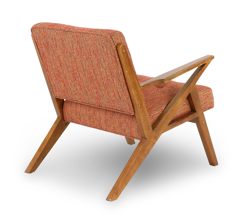 Rocket Mid Century Modern Orange Accent Chair-6