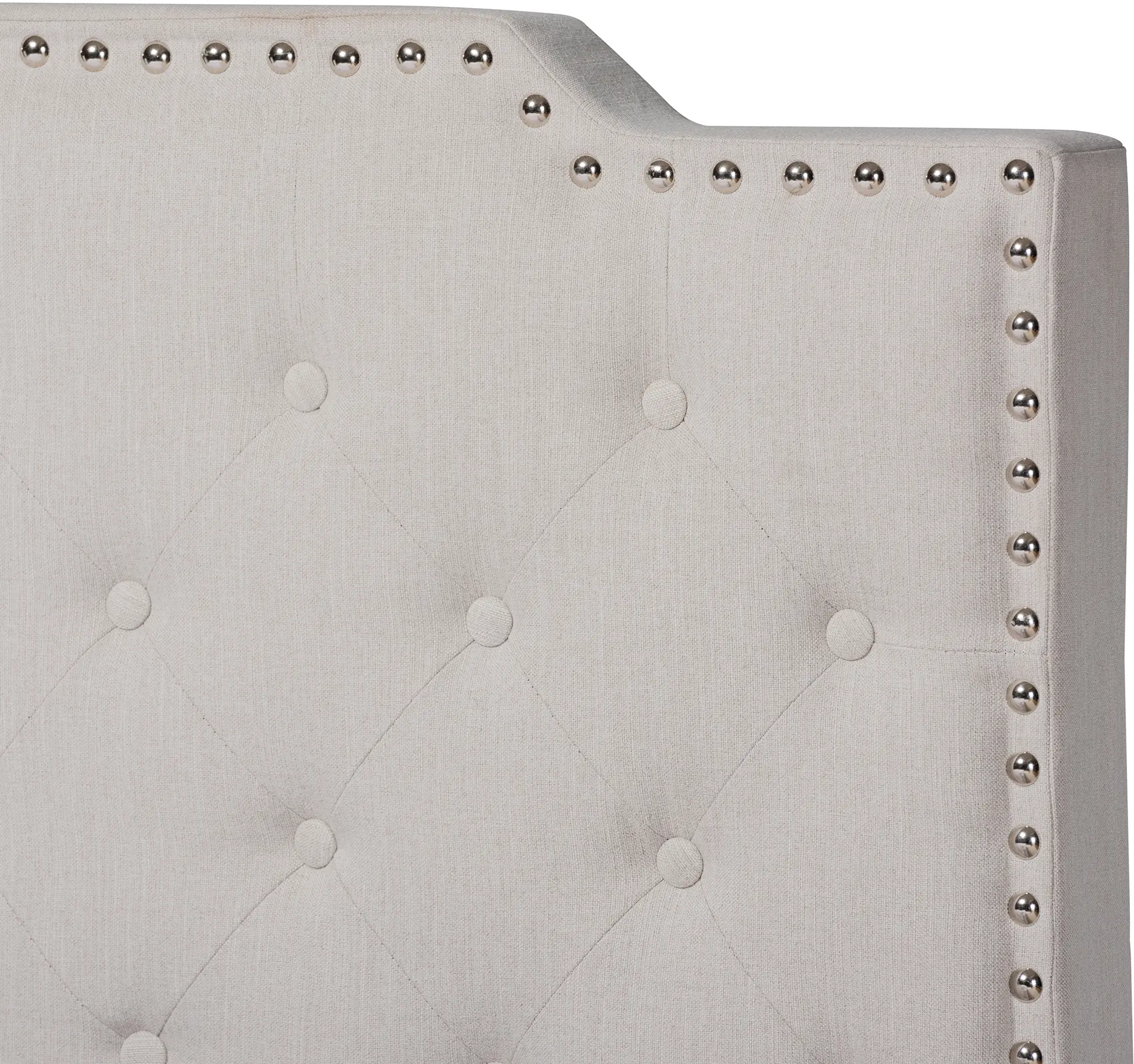 162-10325-RCW Contemporary Beige King Upholstered Bed - Katey-5