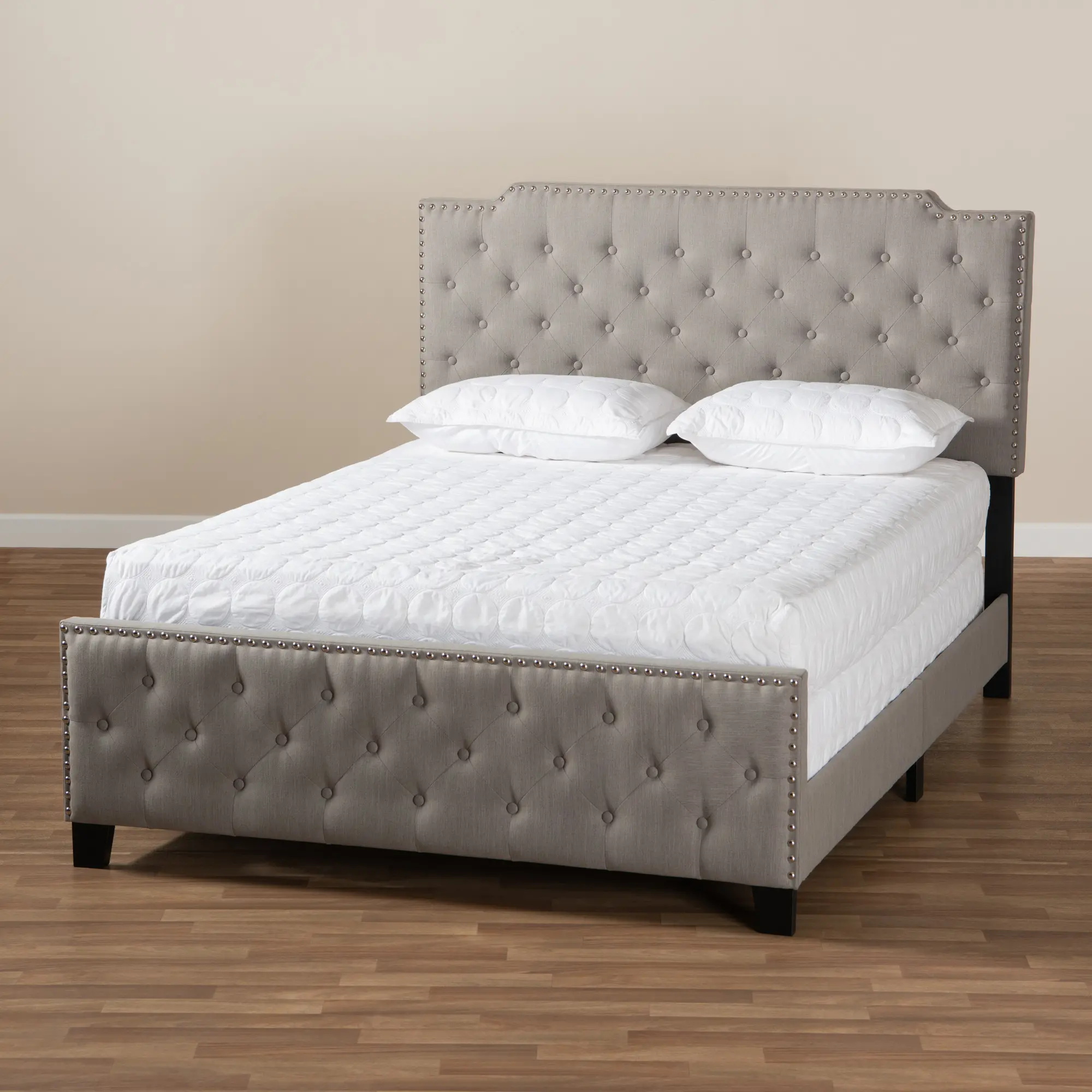 162-10328-RCW Contemporary Gray King Upholstered Bed - Katey-3