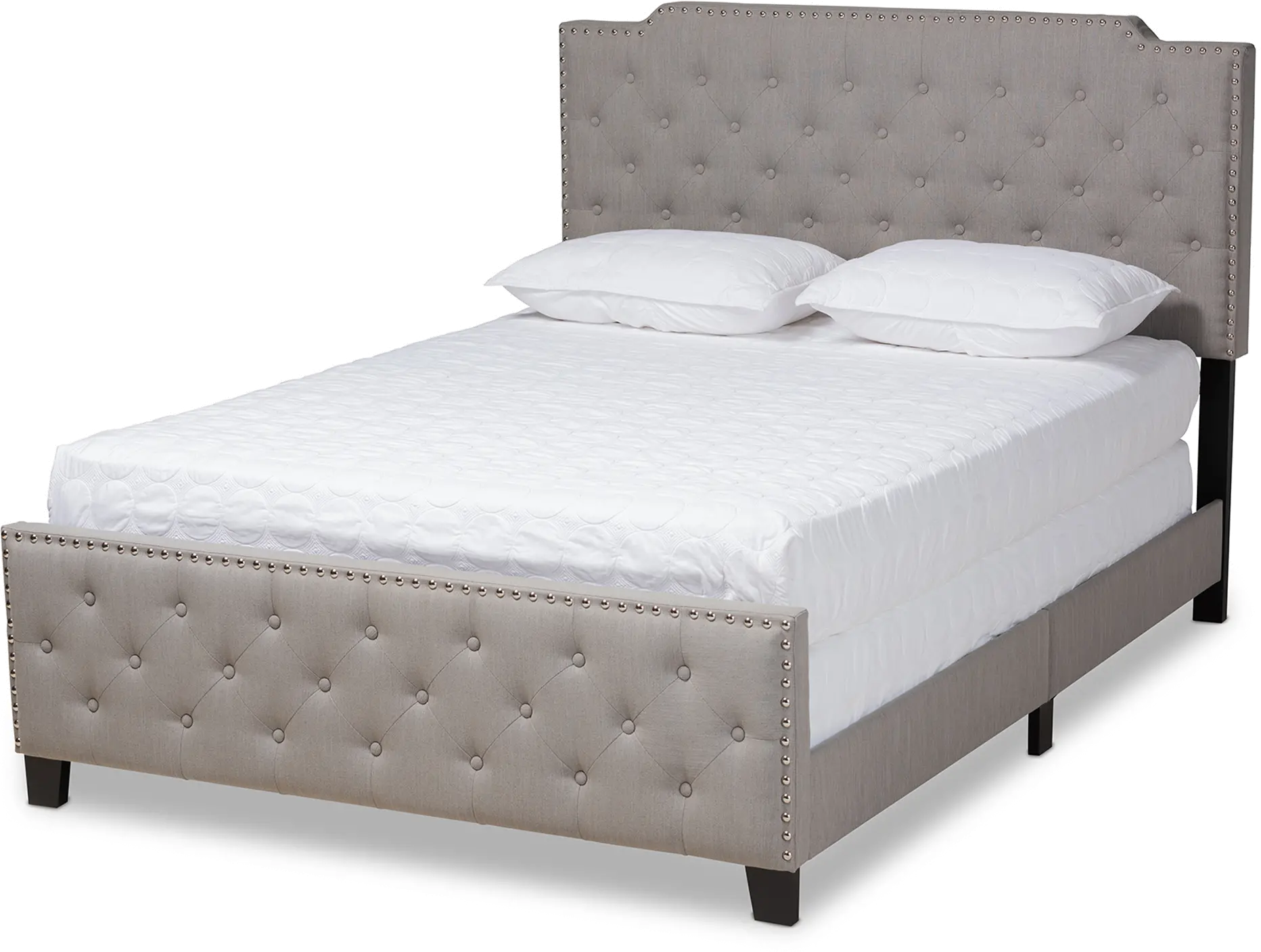 162-10328-RCW Contemporary Gray King Upholstered Bed - Katey-1