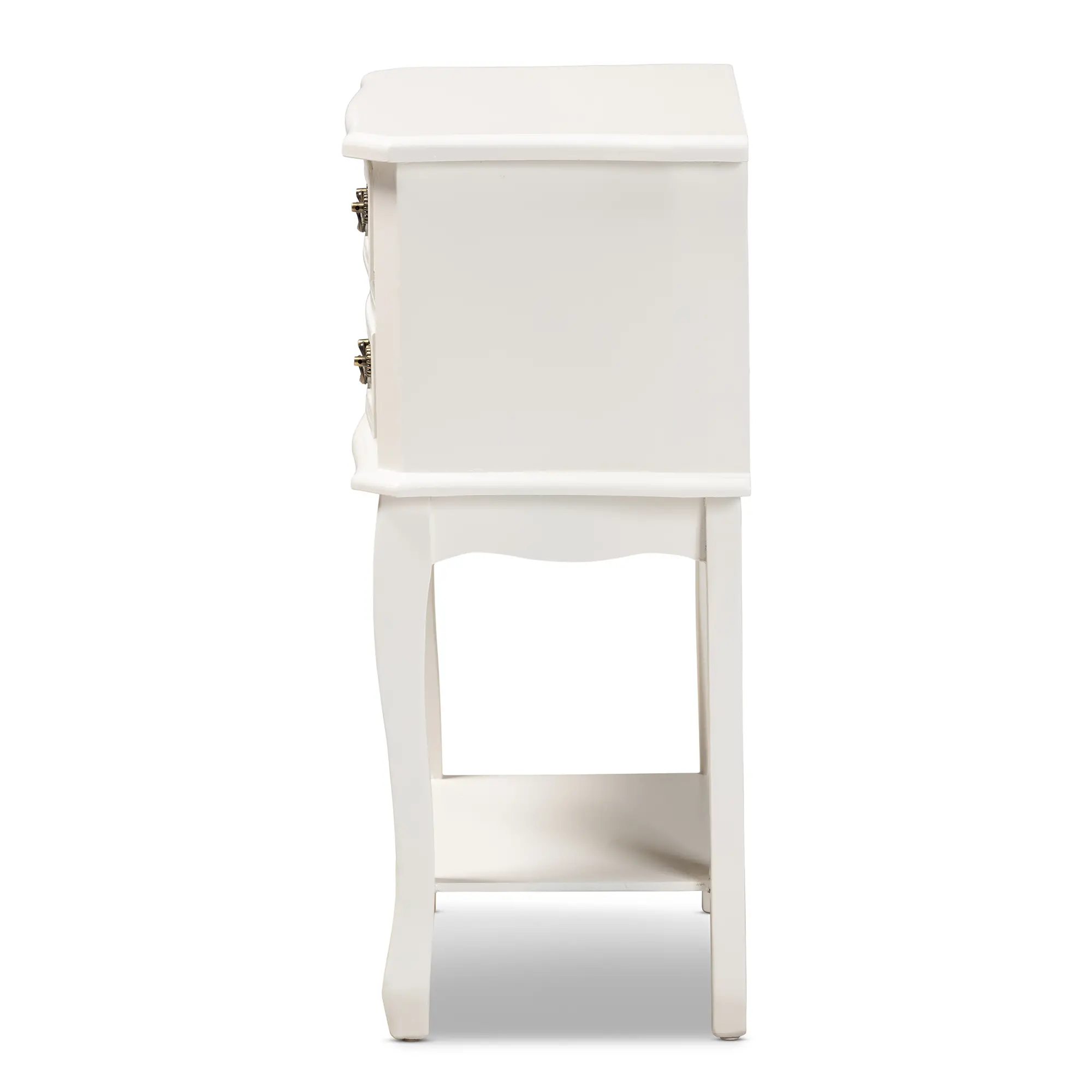 162-10260-RCW French Country White 2-Drawer Nightstand - Bess-6