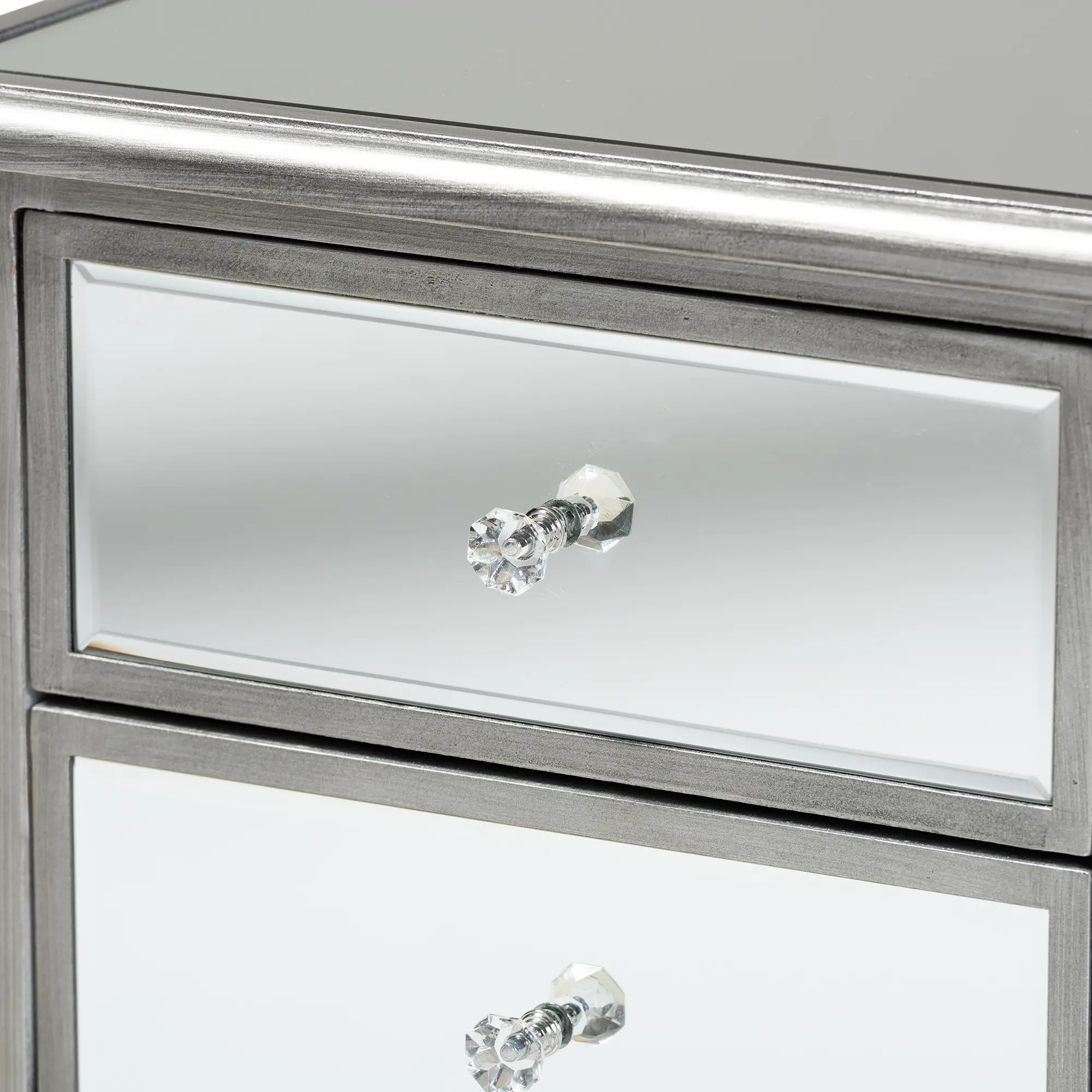 162-10266-RCW Traditional Silver and Mirrored Nightstand - Patrice-6