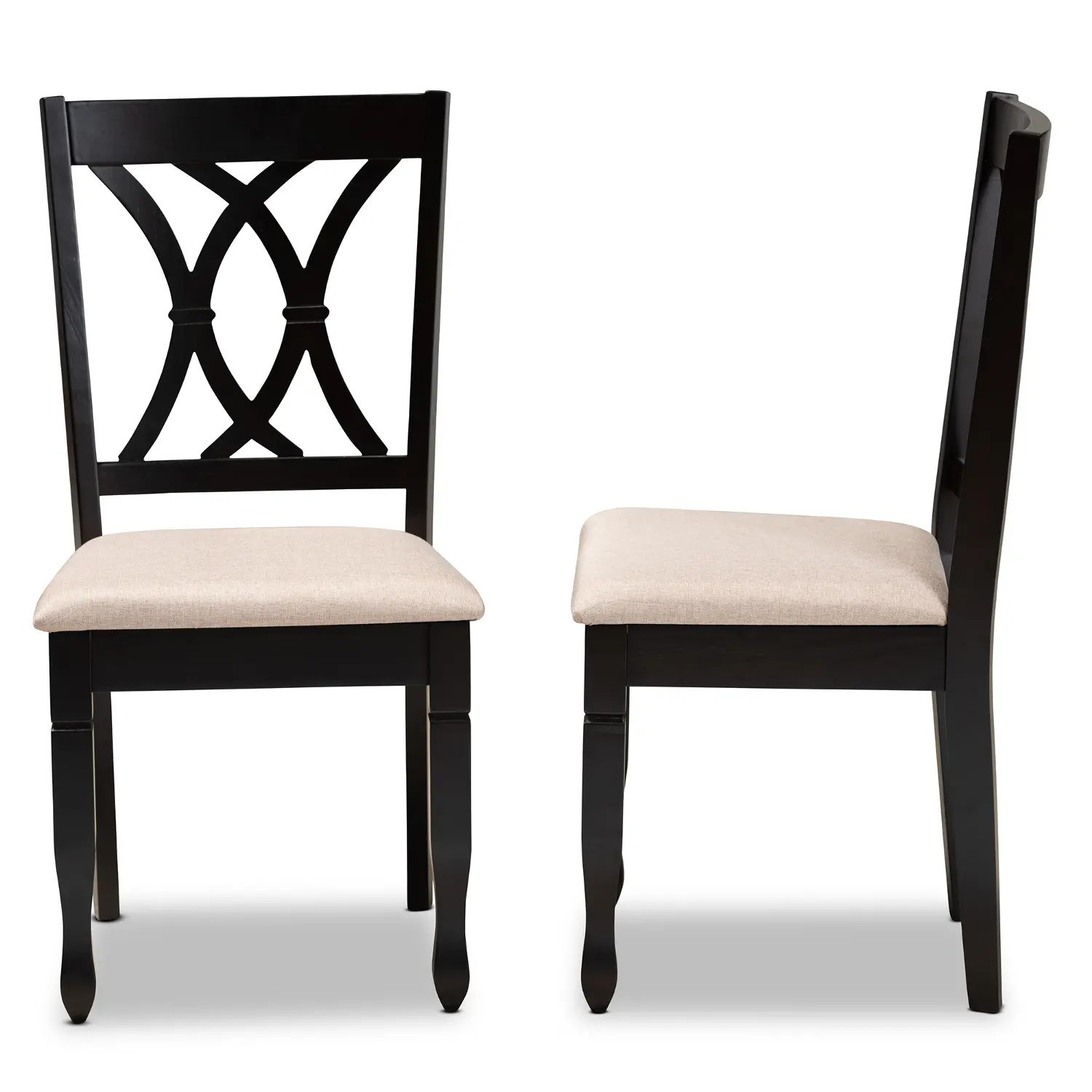 162-10527-RCW Cody Dark Brown Upholstered Dining Room Chair (Set of 2)-1