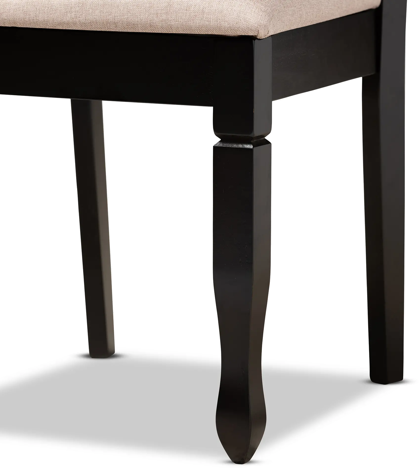 162-10527-RCW Cody Dark Brown Upholstered Dining Room Chair (Set of 2)-2