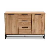 162-10295-RCW Candi Wood and Metal Dining Room Sideboard