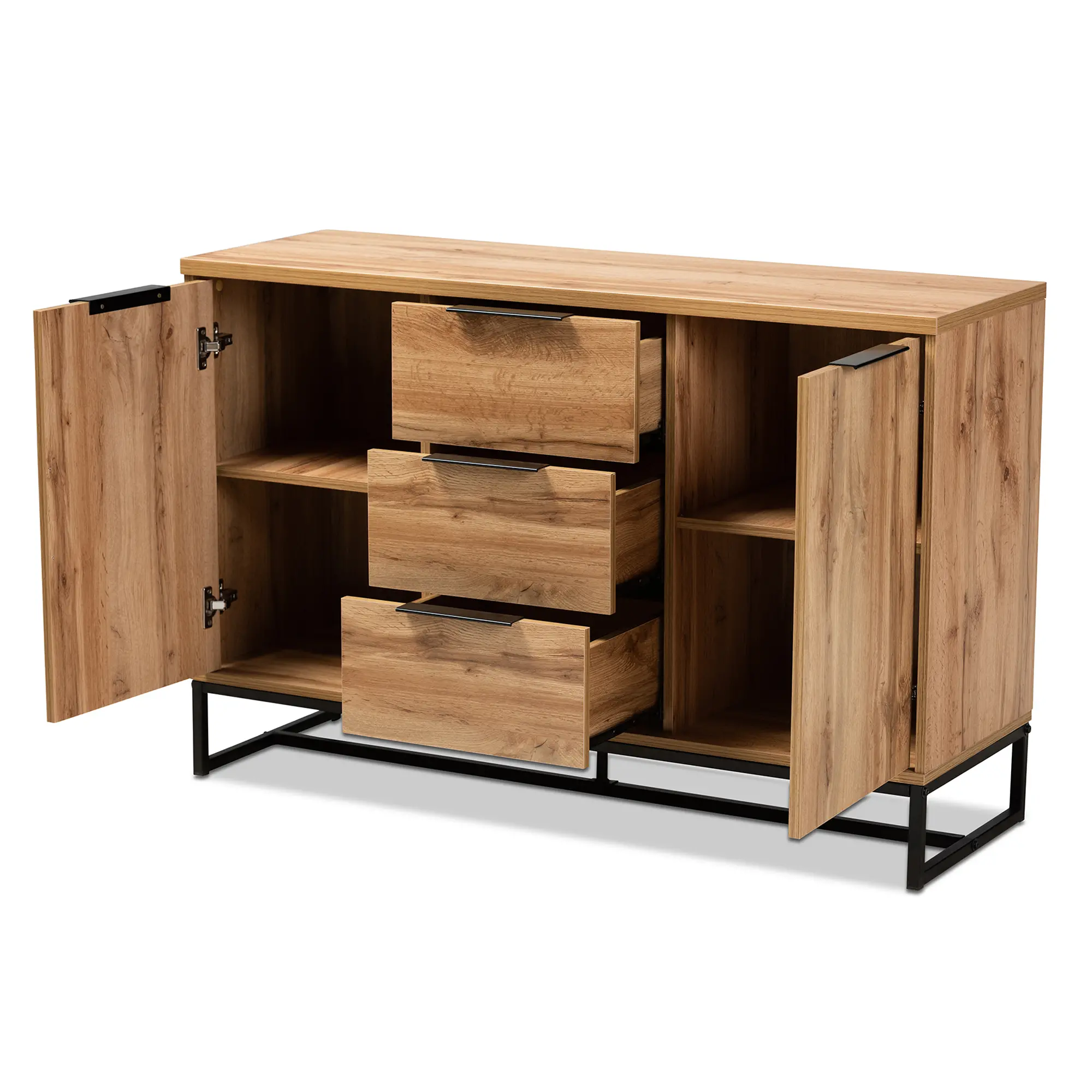 162-10295-RCW Candi Wood and Metal Dining Room Sideboard-5