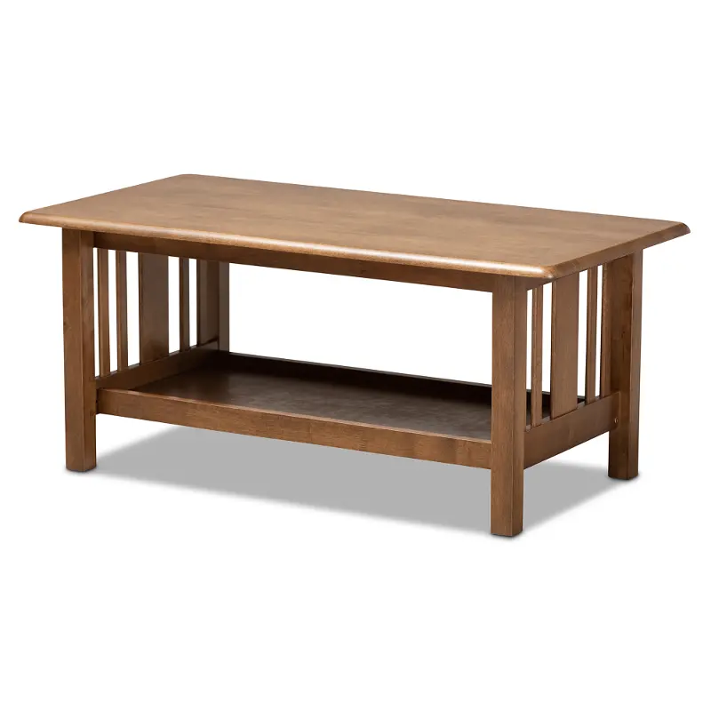 Mission Style Walnut Coffee Table