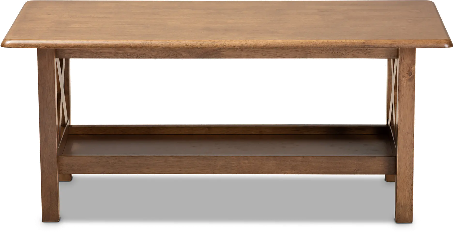 162-10335-RCW Traditional Walnut Rectangular Wood Coffee Table - Denzil-5