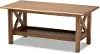 162-10335-RCW Traditional Walnut Rectangular Wood Coffee Table