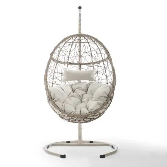 KO70230LB Cleo Wicker Hanging Egg Chair-1