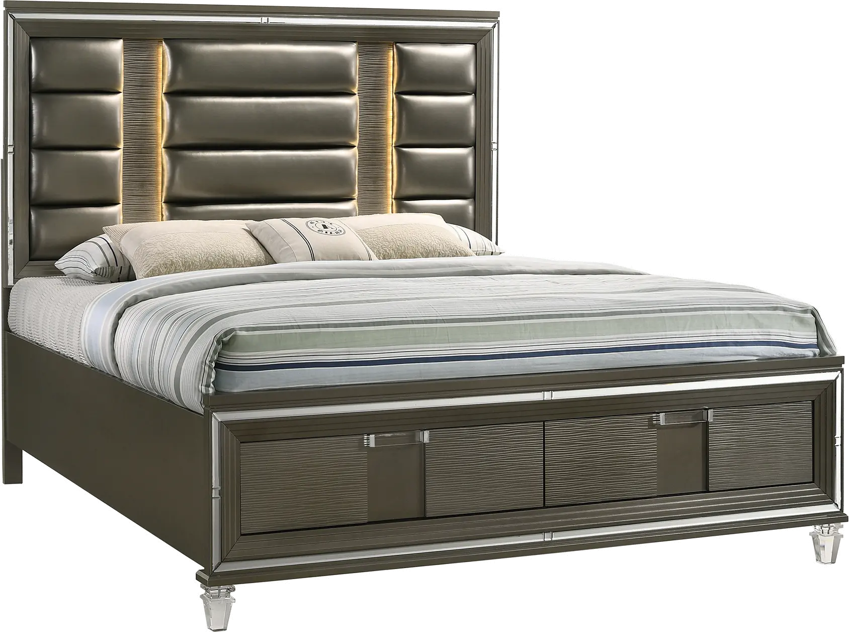 Posh Copper King Storage Bed-1
