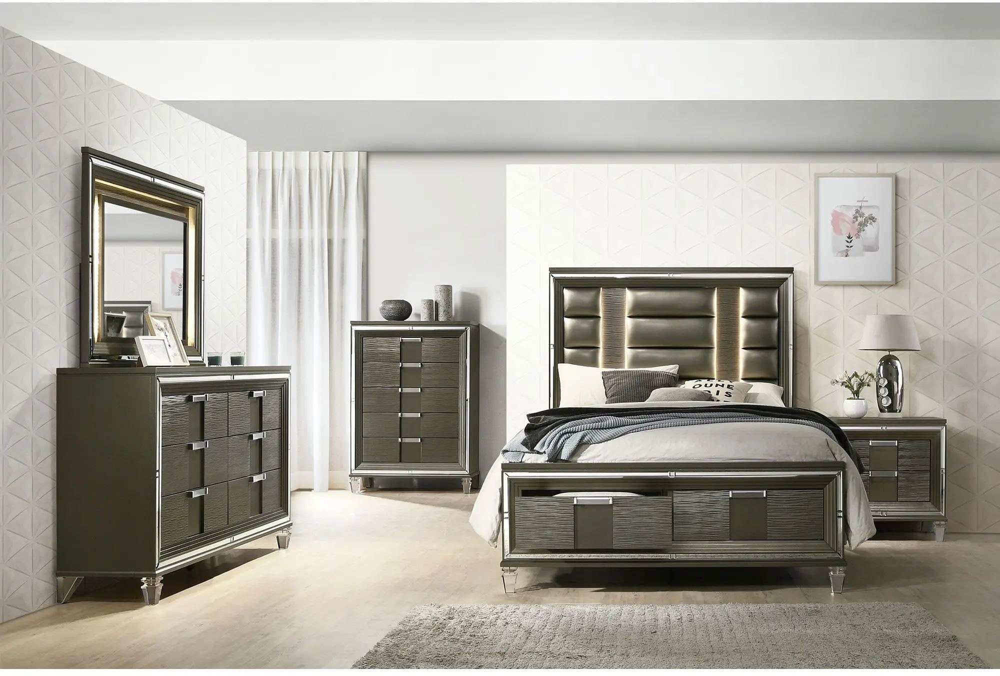 Posh Copper King Storage Bed-2