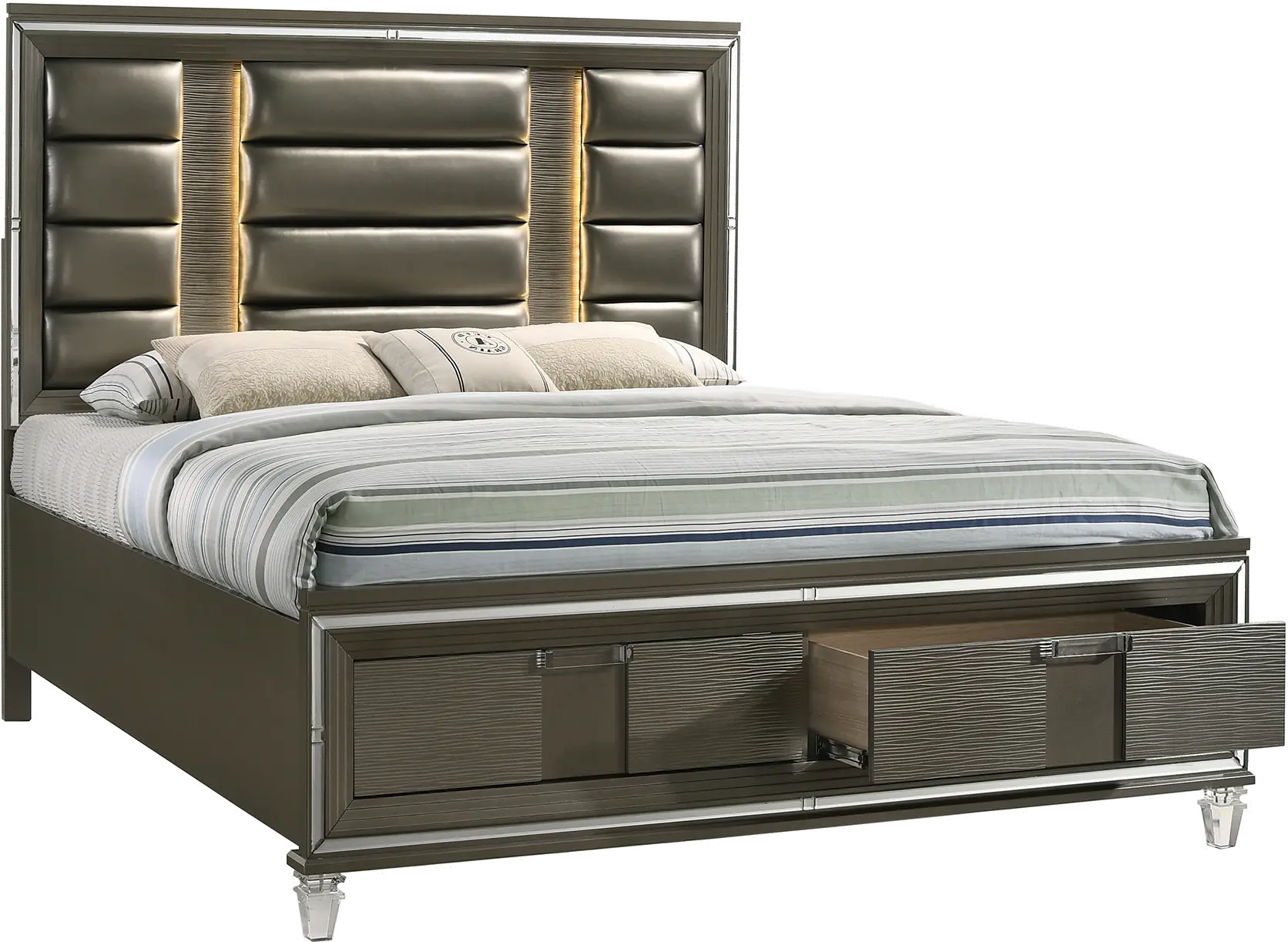 Posh Copper King Storage Bed-3