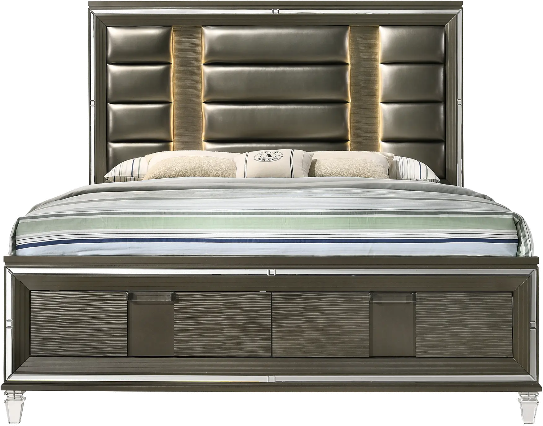 Posh Copper King Storage Bed-4