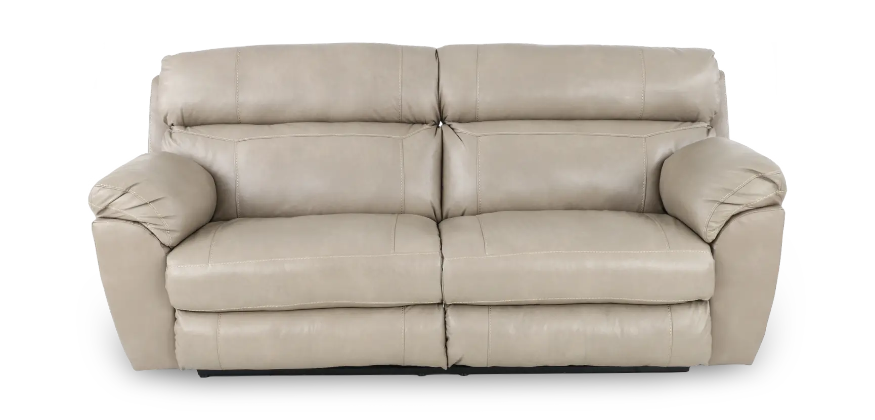 64071 Costa Putty Beige Leather Lay-Flat Power Reclining Sofa-1
