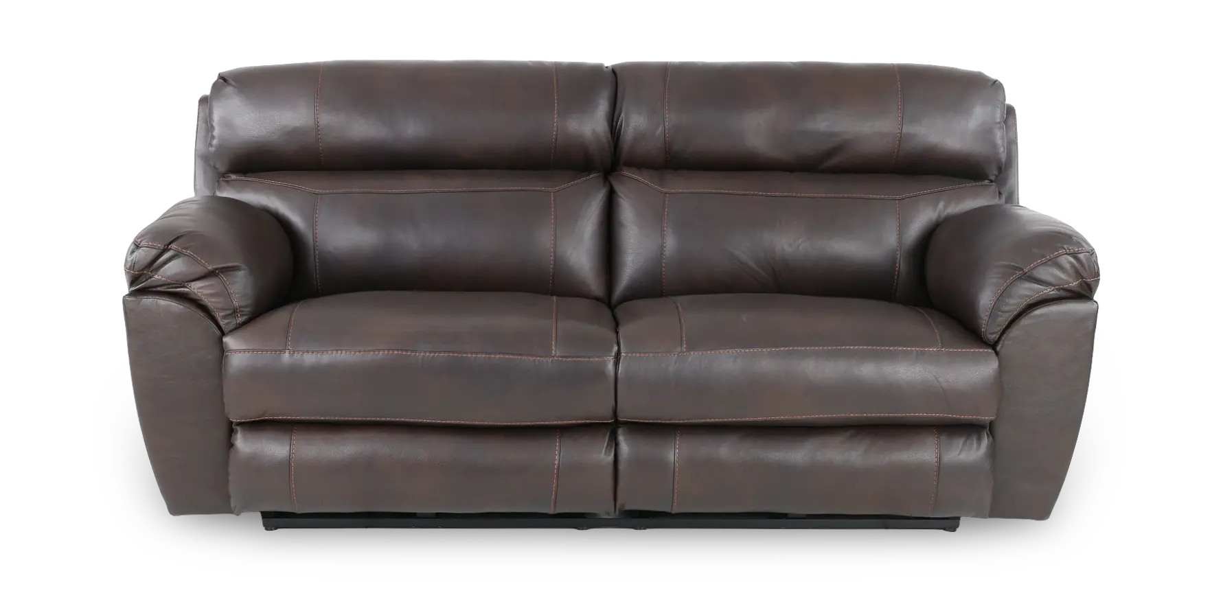 64071 Costa Brown Leather Lay-Flat Power Reclining Sofa-1