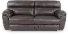 64071 Costa Brown Leather Lay-Flat Power Reclining Sofa