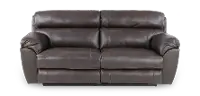 64071 Costa Brown Leather Lay-Flat Power Reclining Sofa