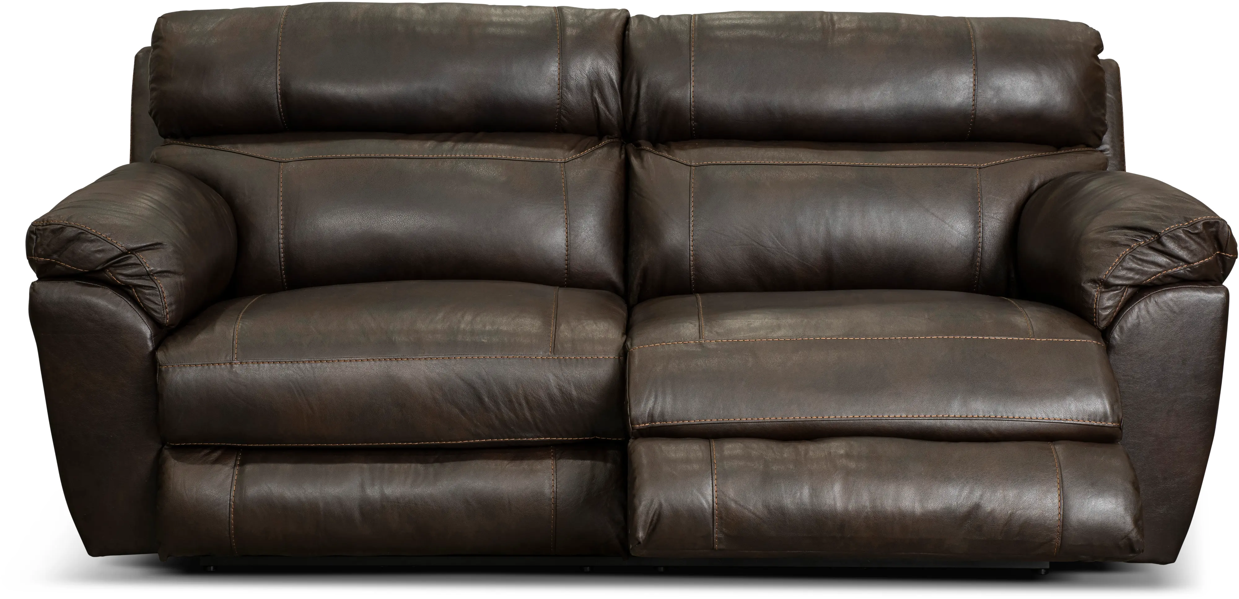 64071 Costa Brown Leather Lay-Flat Power Reclining Sofa-2