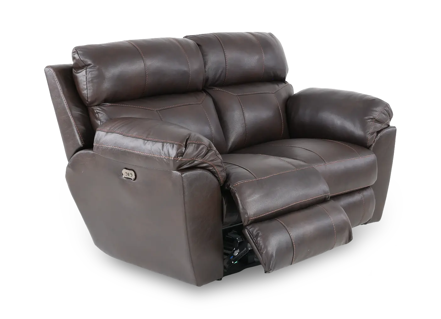 64072 Costa Brown Leather Lay-Flat Power Reclining Loveseat-5