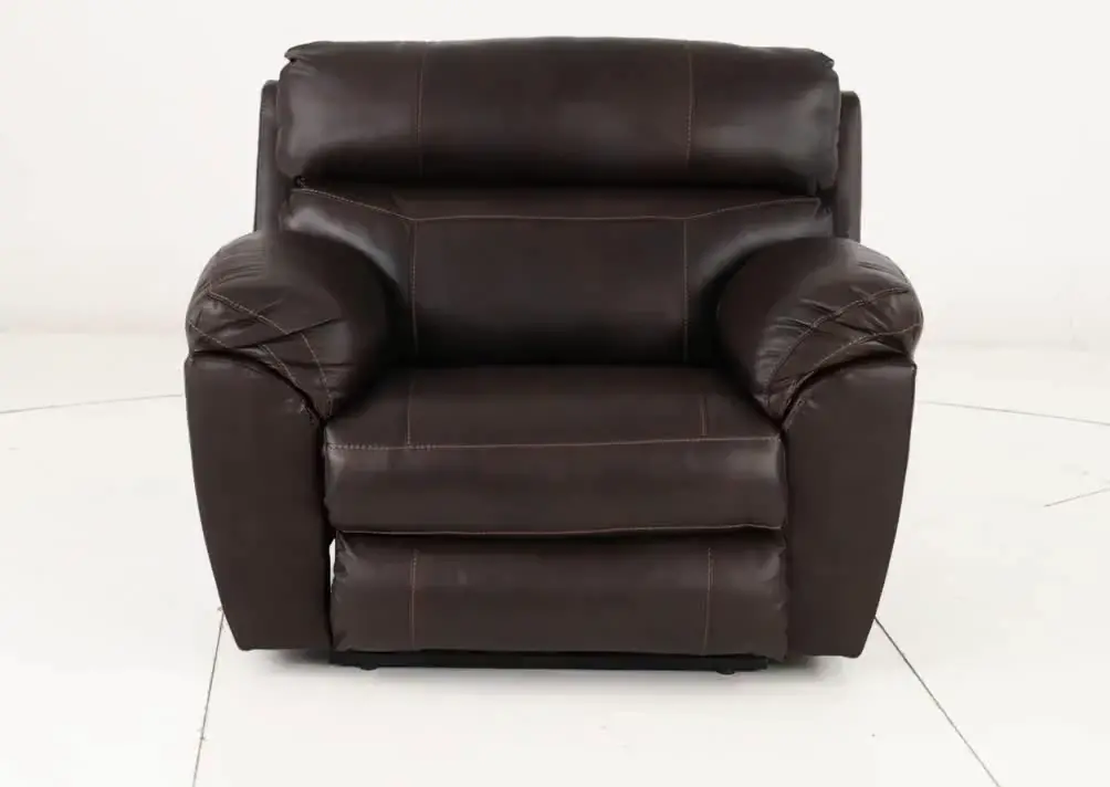 64070-7/1273-89 Costa Brown Leather Lay-Flat Power Recliner-11