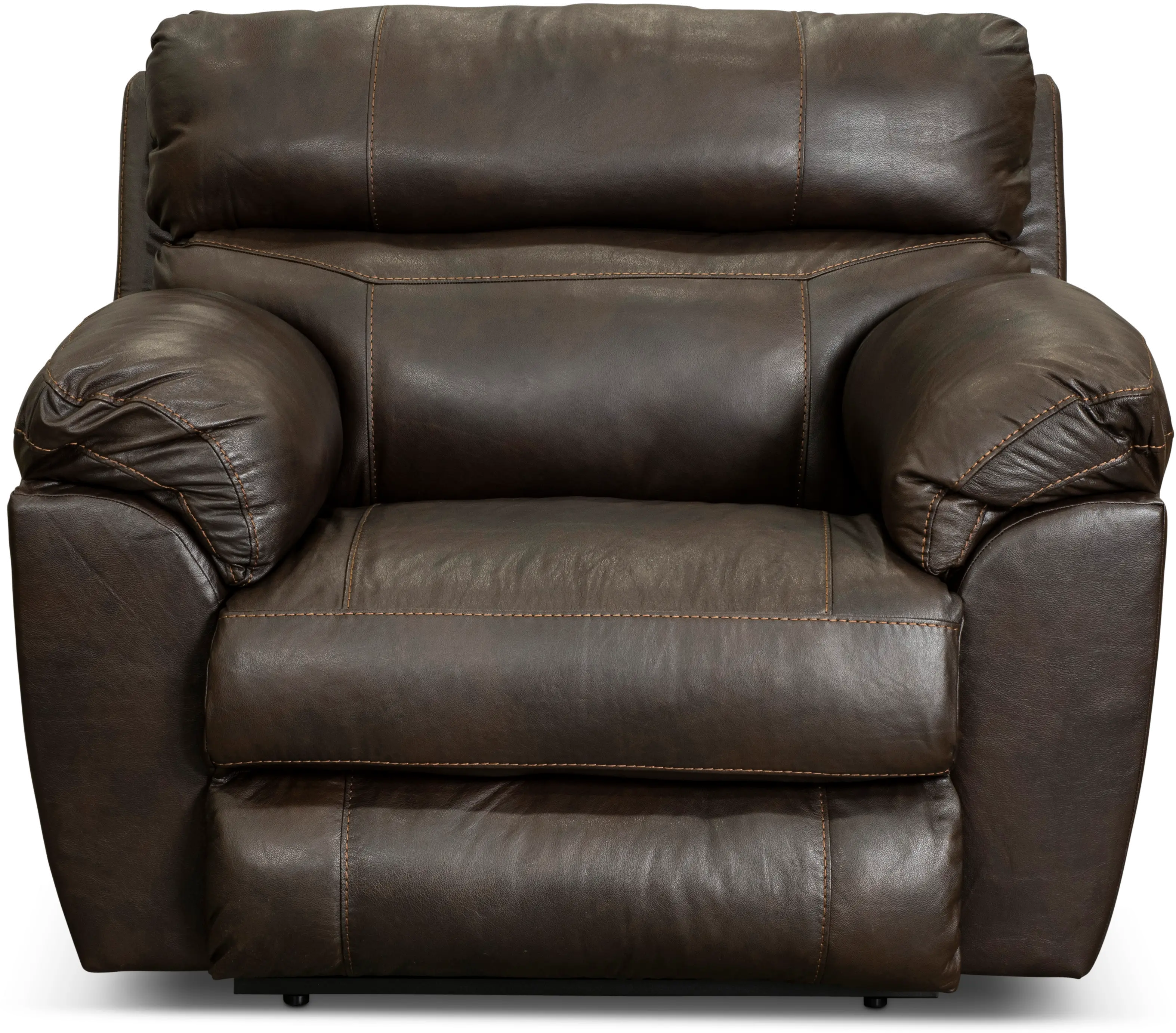 64070-7/1273-89 Costa Brown Leather Lay-Flat Power Recliner-3