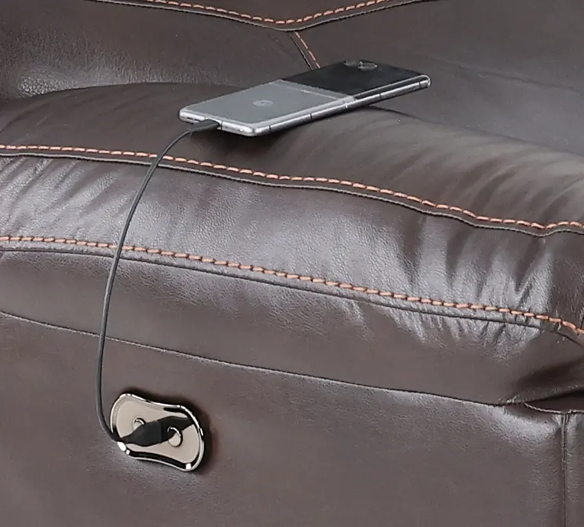 64070-7/1273-89 Costa Brown Leather Lay-Flat Power Recliner-8