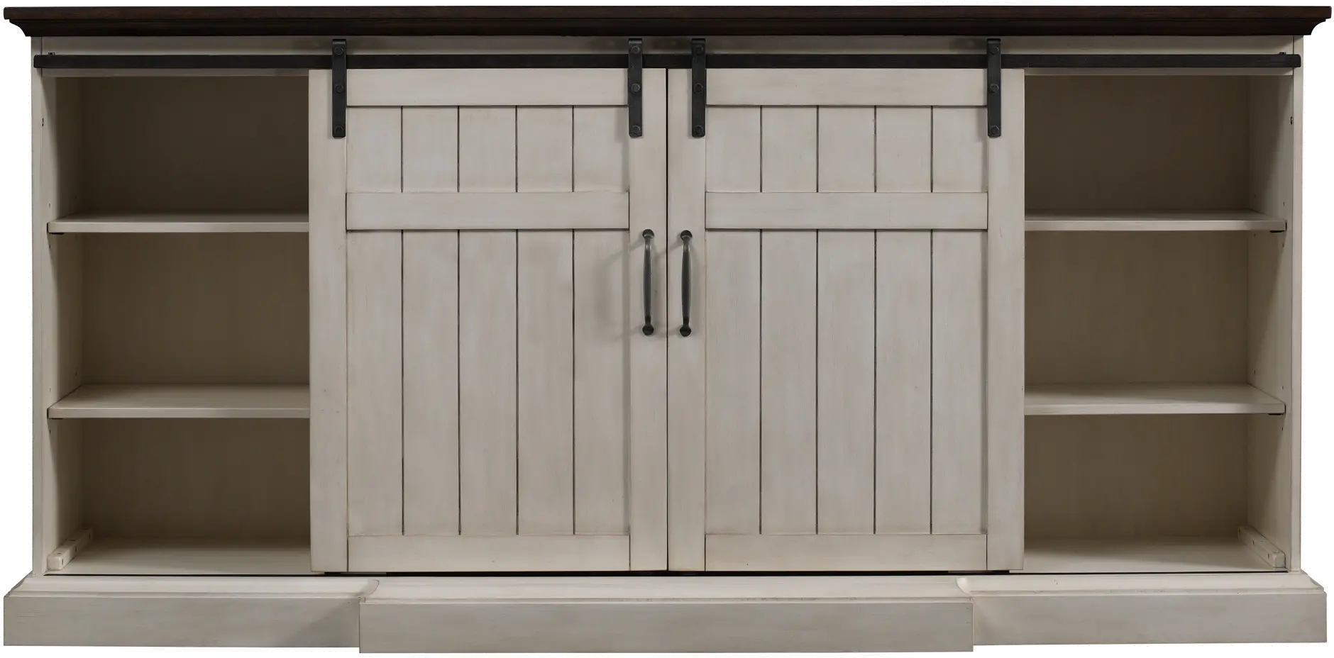 Cabaret White Wash 78  Fireplace TV Stand-6