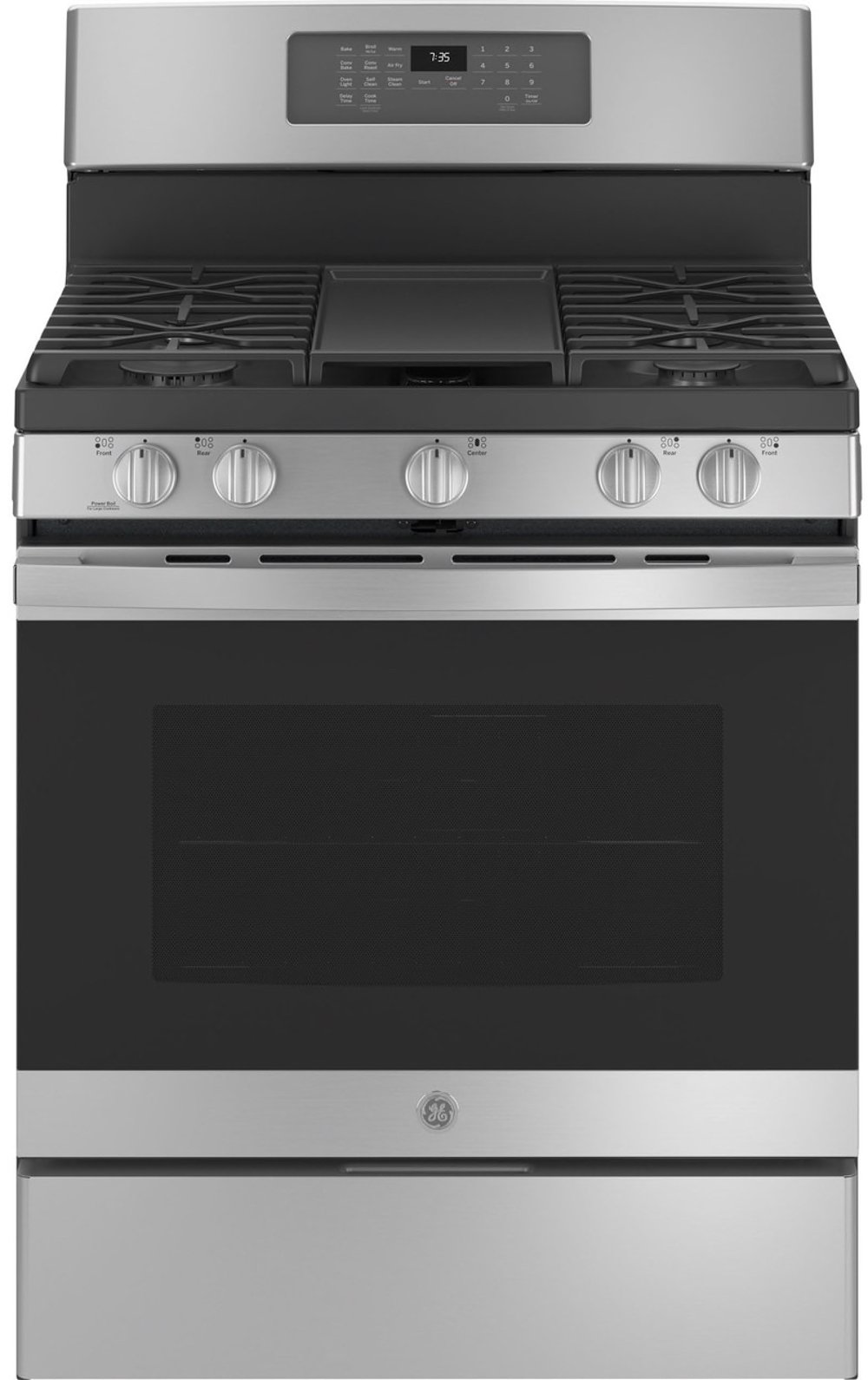 GE 5 cu ft Gas Range - Stainless Steel