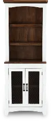 Pueblo Rustic White Bookcase