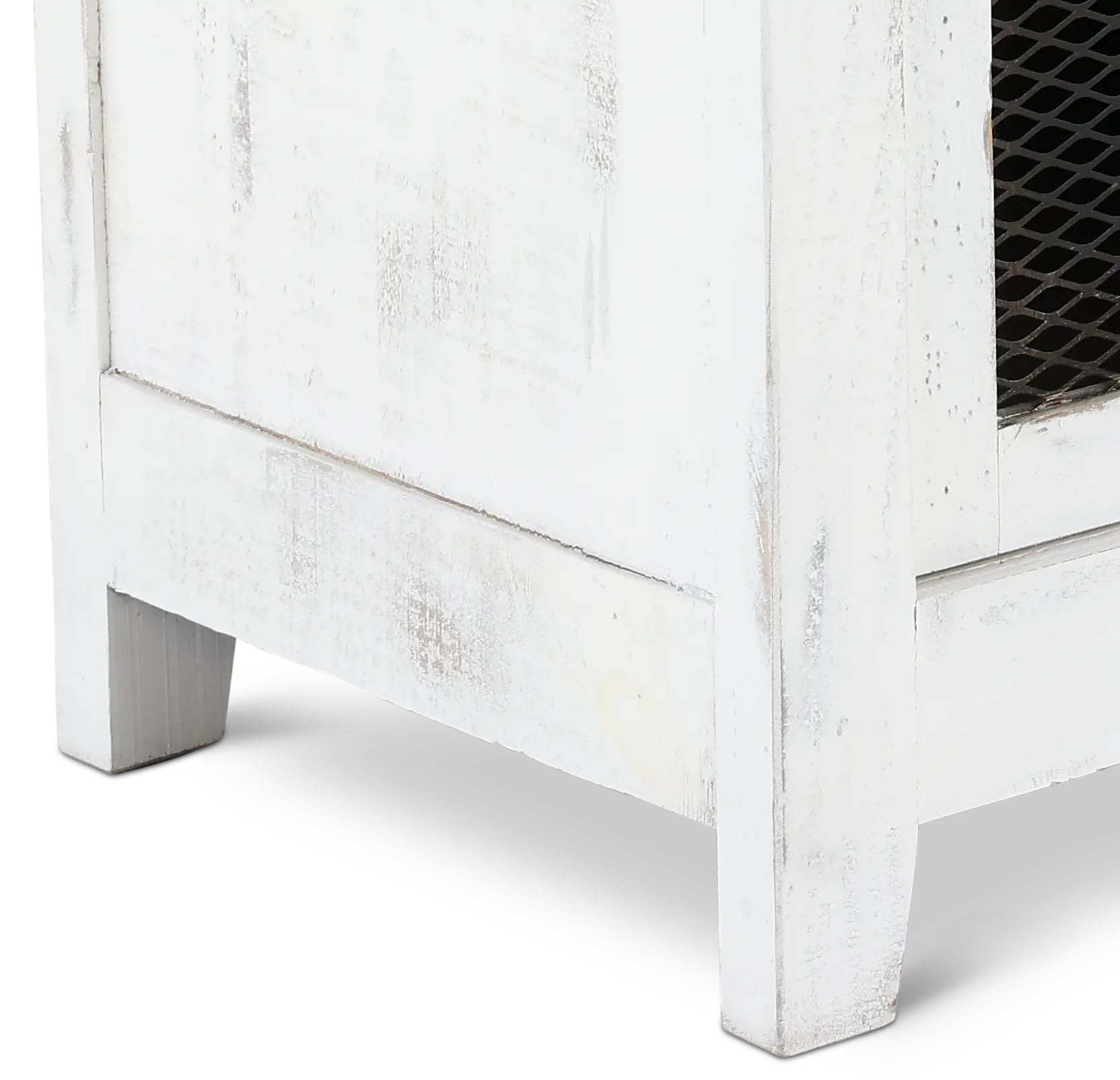 Pueblo Rustic White TV Stand-8