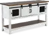 Pueblo Rustic White Console Table
