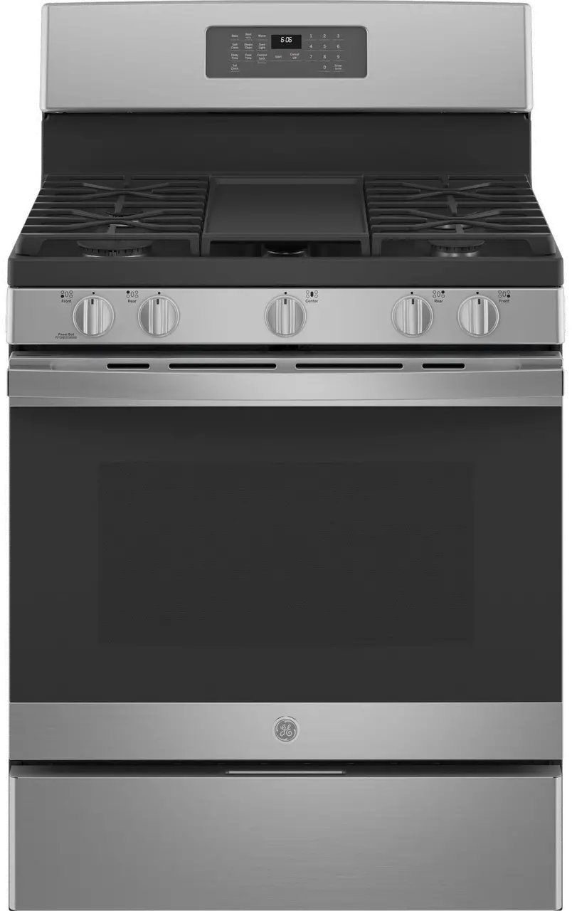 JGB660SPSS GE 5 cu ft Gas Range - Stainless Steel-1