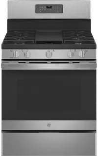 JGB660SPSS GE 5 cu ft Gas Range - Stainless Steel