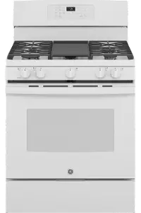 JGB735DPWW GE 5 cu ft Gas Range - White