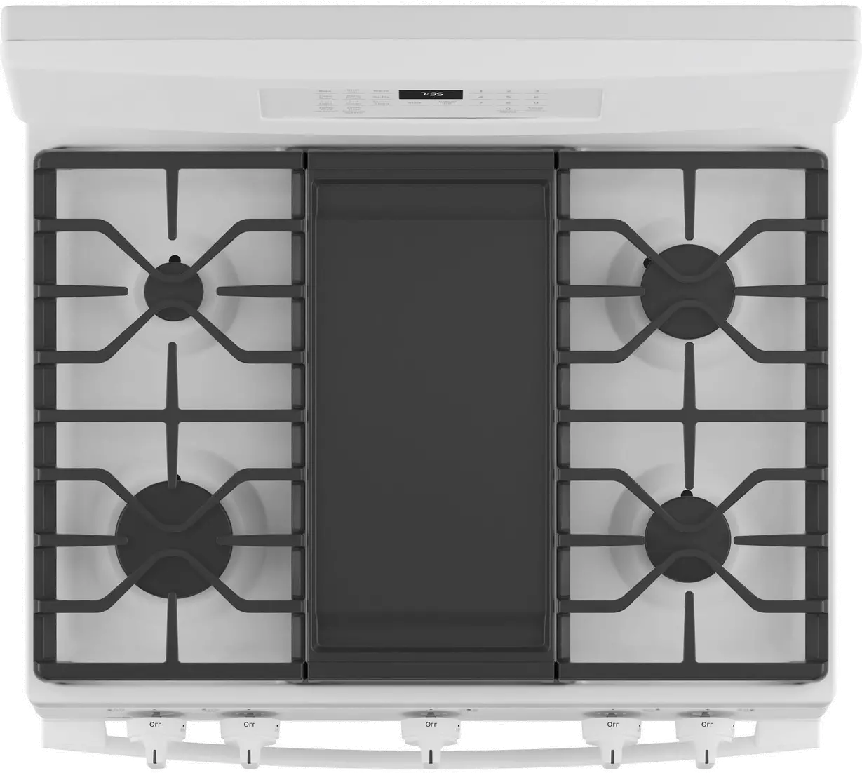JGB735DPWW GE 5 cu ft Gas Range - White-6
