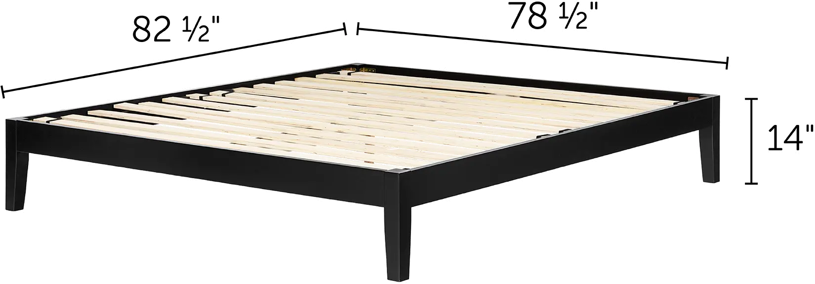 12484 King Black Platform Bed- Vito-6