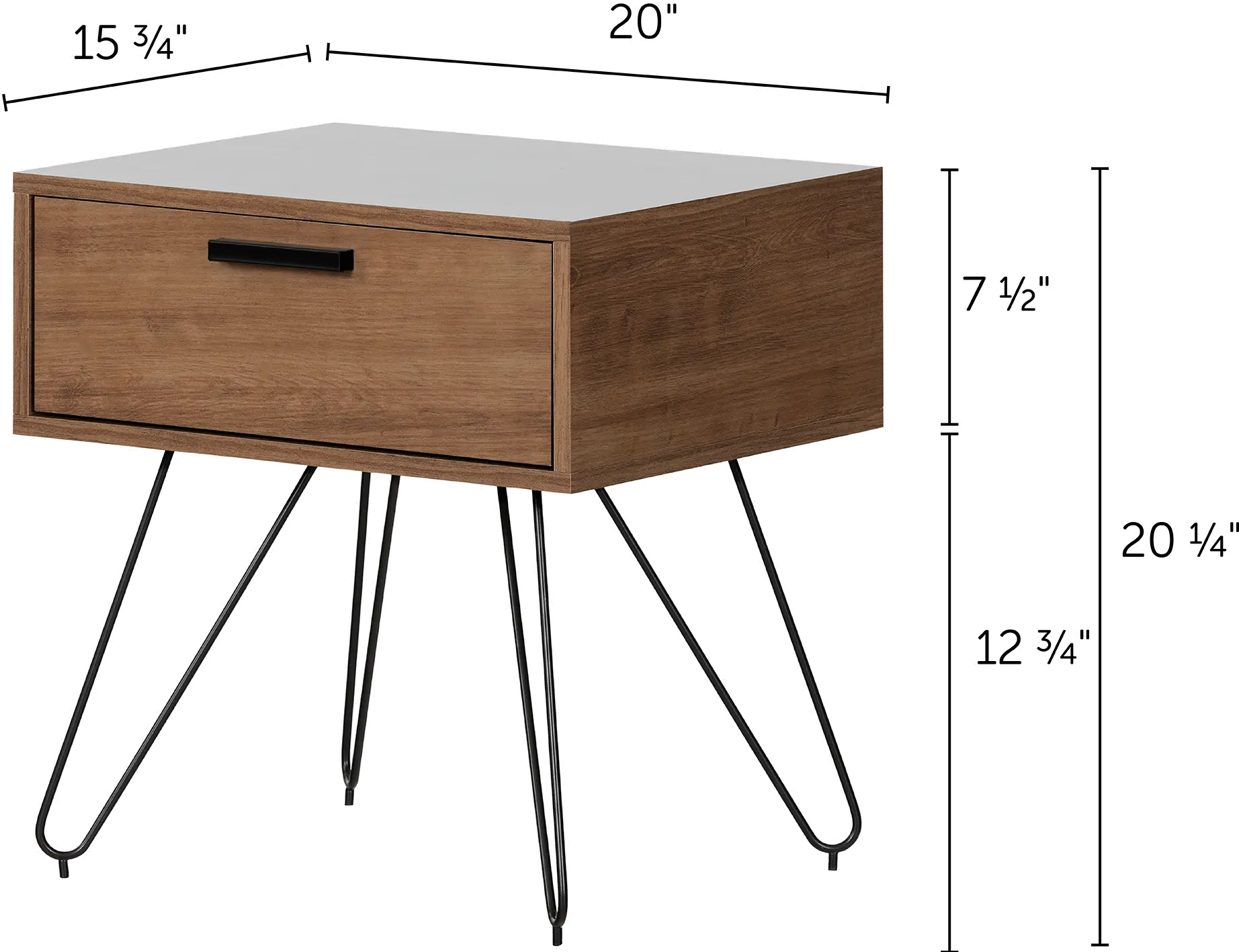 12666 Slendel Medium Brown Wood Nightstand - South Shore-7