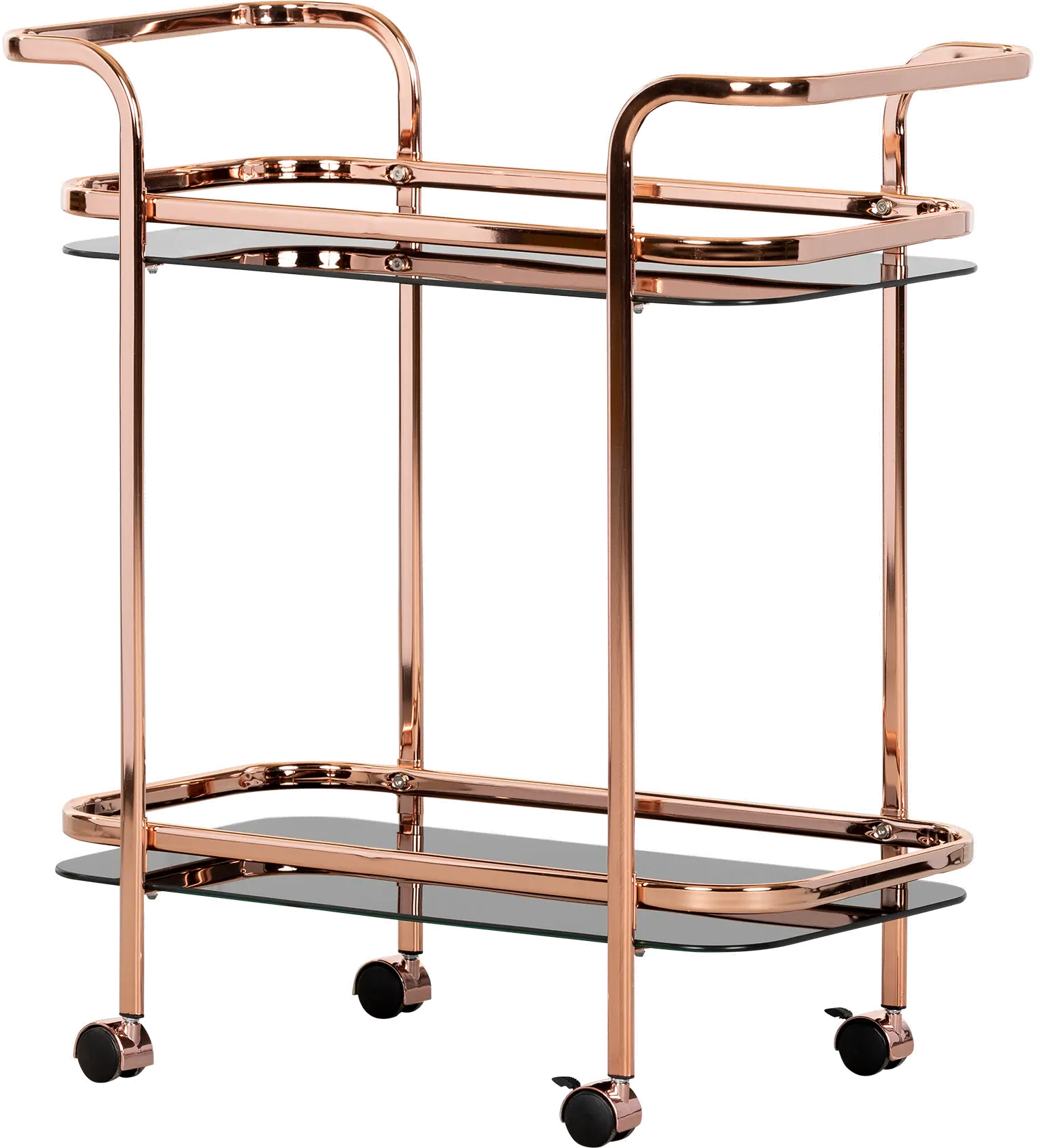 12878 Maliza Rose Gold Bar Cart - South Shore-1