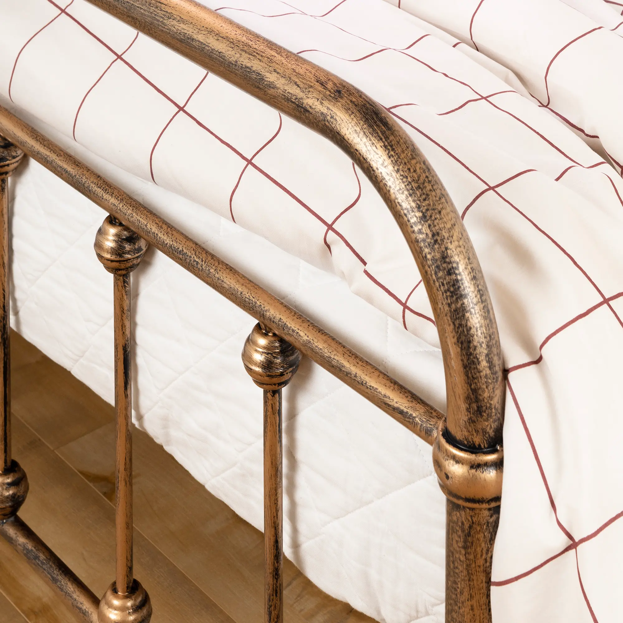13068 Prairie Bronze Queen Metal Platform Bed - South Shore-3