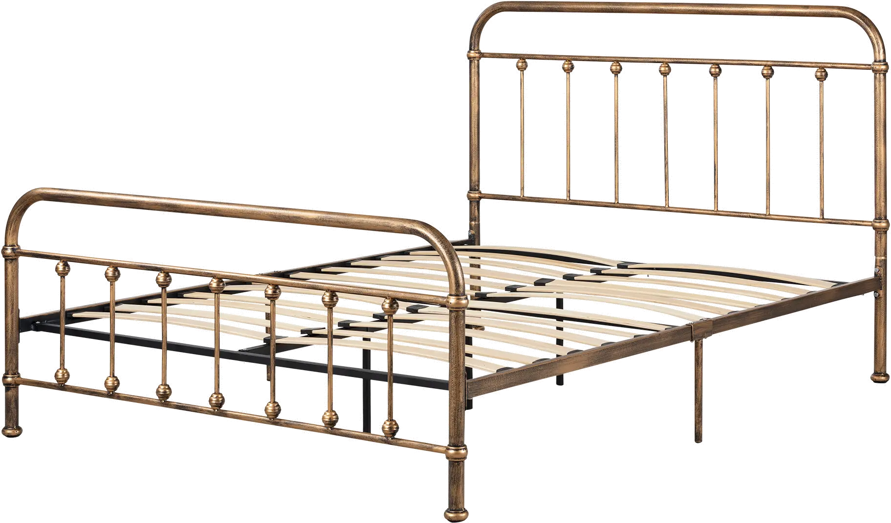 13068 Prairie Bronze Queen Metal Platform Bed - South Shore-1