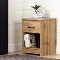 13124 Tassio Norkdi Oak 1 Drawer Nightstand - South Shore