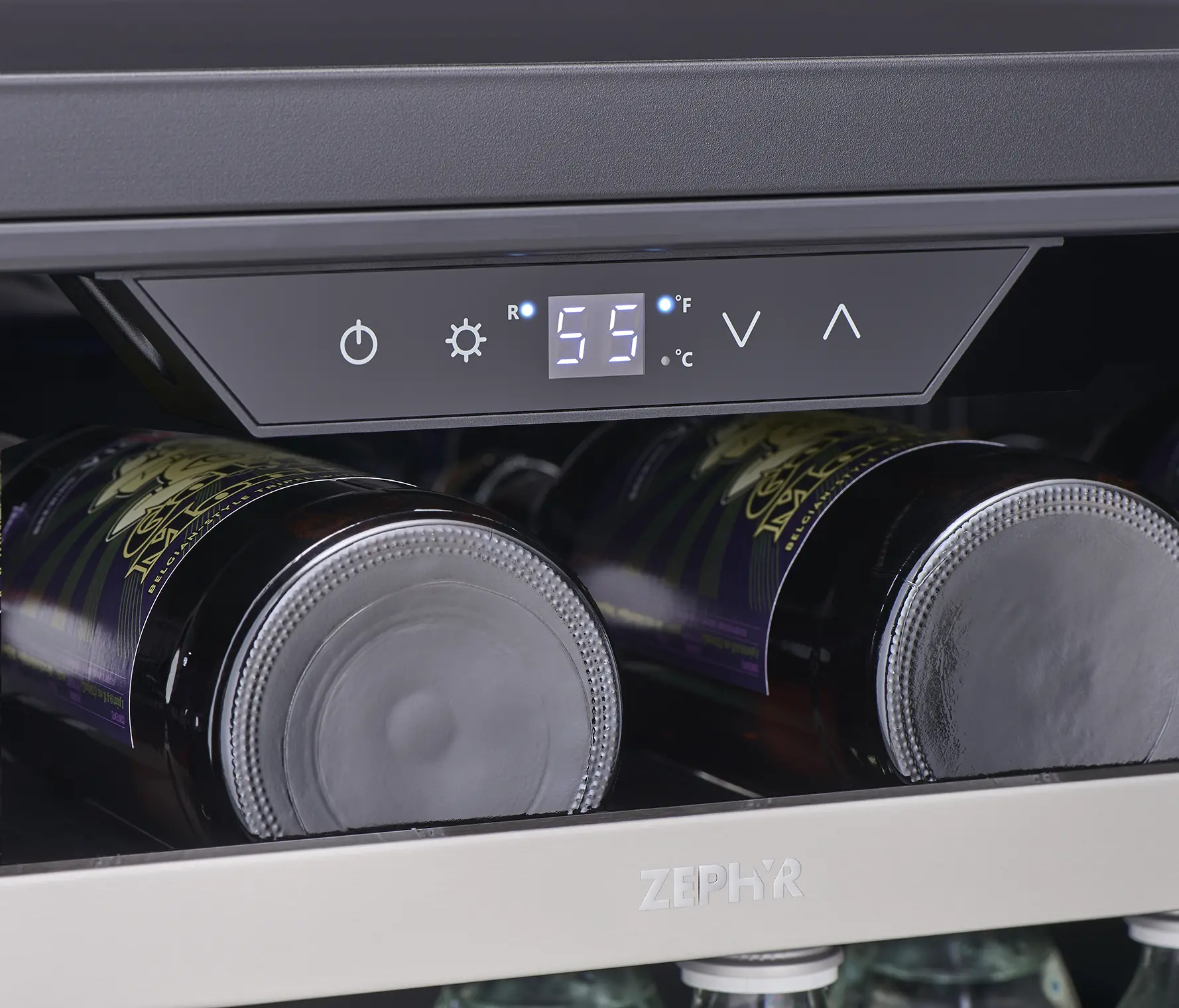 PRW15C01BG Zephyr Presrv Wine Cooler - Stainless Steel, 27 Bottles-4