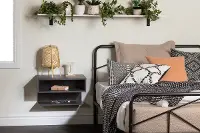13245 Sazena Gray Oak Floating Nightstand - South Shore