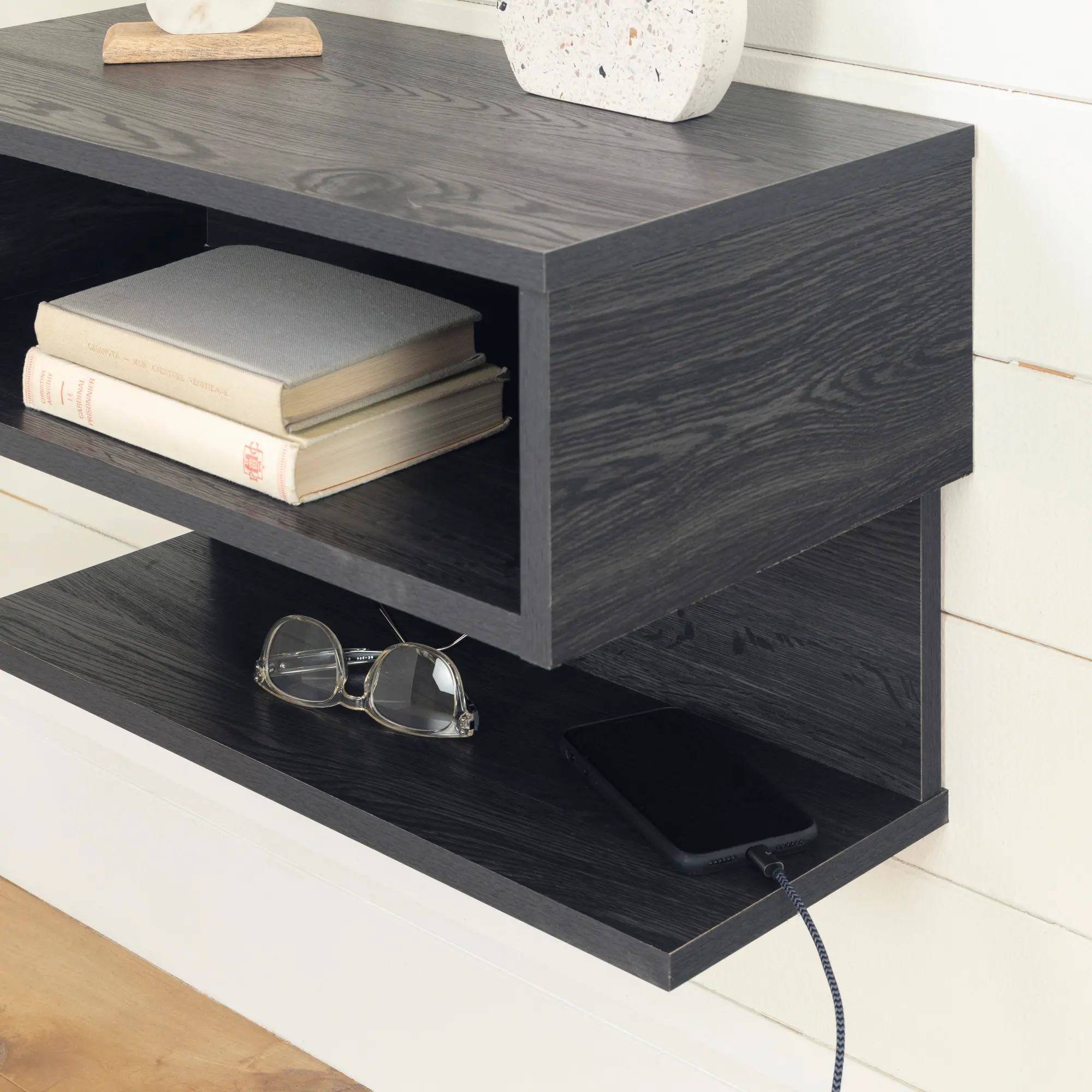 13245 Sazena Gray Oak Floating Nightstand - South Shore-3